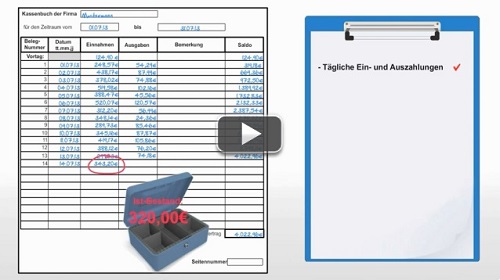 Kassenbuch Fuhren Kostenlose Excel Vorlage