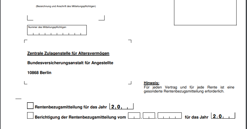 Rentenbezugsmitteilung Anfordern Nutzliche Hilfe Fur Rentner