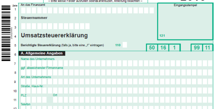 Umsatzsteuererklärung