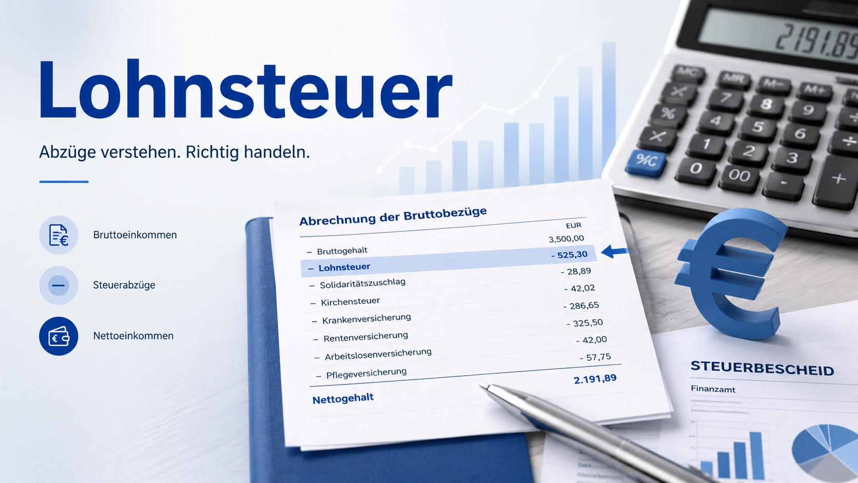 Lohnsteuer 2026 berechnen: Steuerklassen, ELStAM und Lohnsteuerabzug