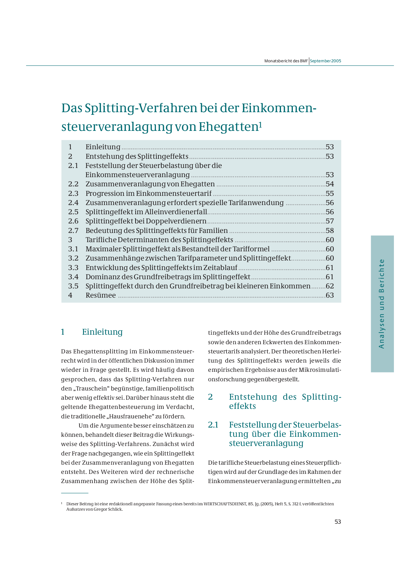 Splittingverfahren