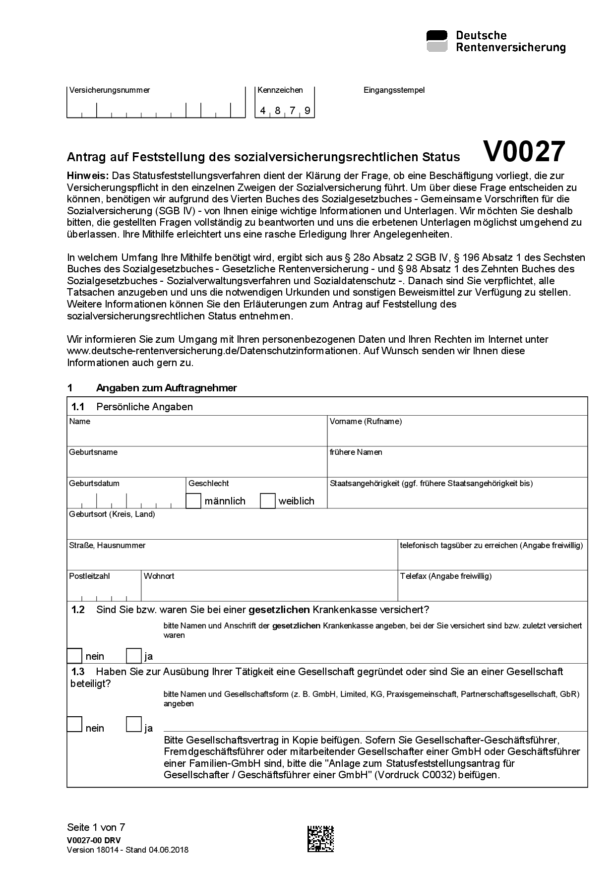 Statusfeststellung Gesellschafter und Geschäftsführer