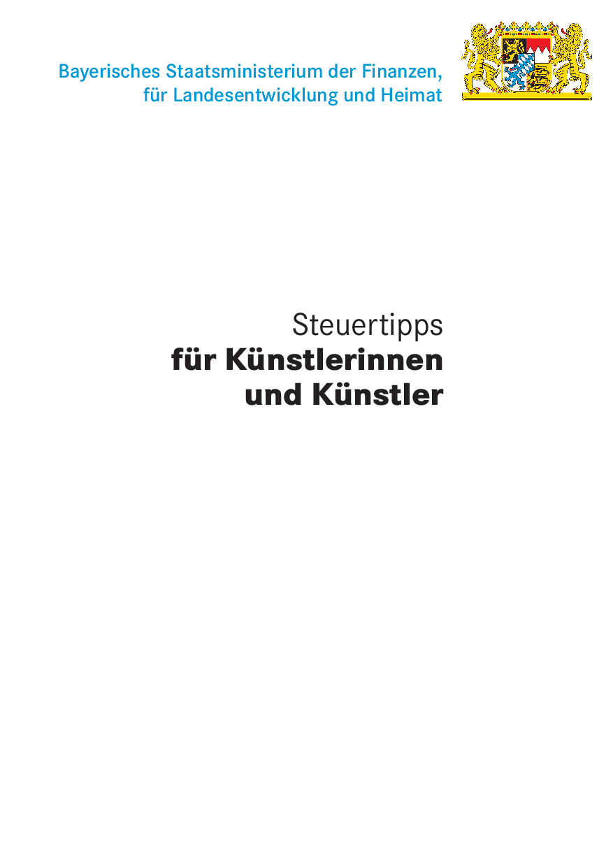 Steuertipps für Künstler